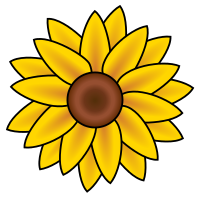 https://commons.wikimedia.org/wiki/File:Sunflower_clip_art.svg